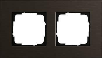 Gira ESP Коричневый анодированный алюминий Рамка 2-ая 0212127