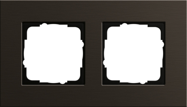 Gira ESP Коричневый анодированный алюминий Рамка 2-ая 0212127