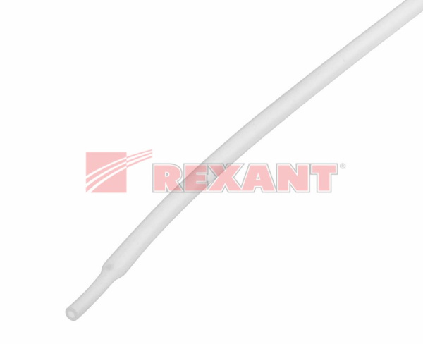 Купить 1.5 / 0.75 мм 1м термоусадка белая Rexant 20-1501