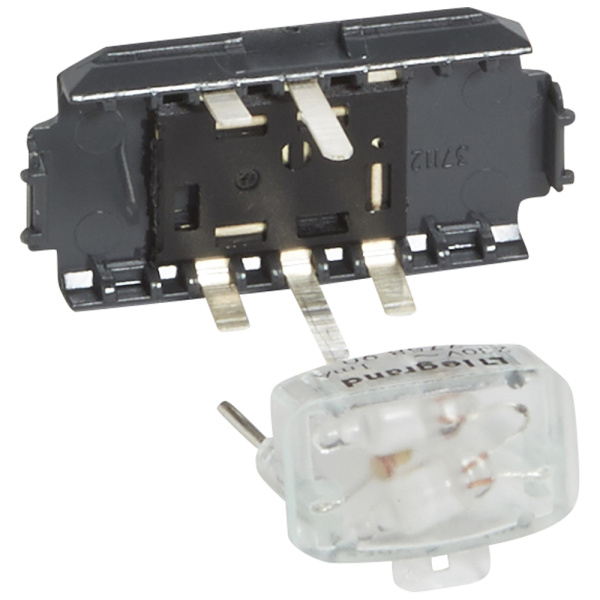 Legrand PRO 21 Лампа подсветки выключателей 220В, 1 мА, зеленая + вставка 775893