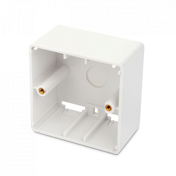 Hyperline MB-E-35 Коробка для настенного монтажа 80x80x45 мм, французский стандарт 16288