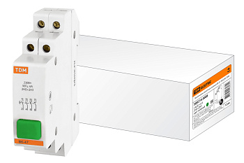 TDM Выключатель кнопочный зеленый ВК-47 2НО;2НЗ SQ0214-0006