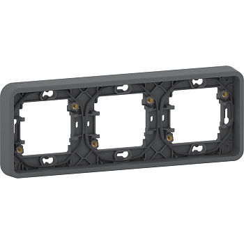 SE Mureva Styl Антрацит Рамка 3-ая, горизонтальная, IP55 MUR34109
