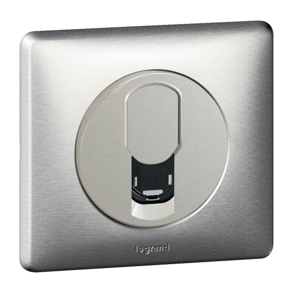 Купить Legrand Celiane Титан Накладка ТЛФ 1-ой розетки 068537