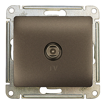 Systeme Electric Glossa Графит Розетка TV проходная 4DB