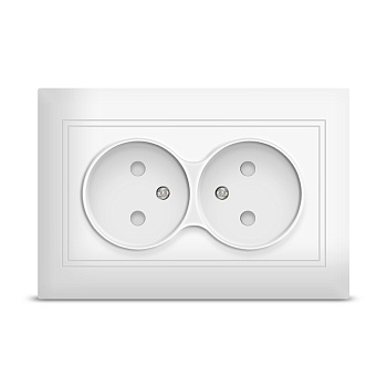 UNIVersal "Севиль" Розетка Бел 2-ая б/з з/ш С0048