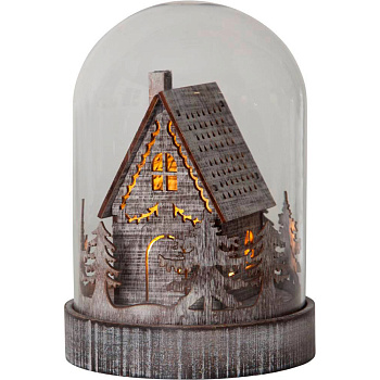 Eglo 064-93 Светильник KUPOL, 3X0,06W (LED), 4,5V, 12,5х17,5см, дерево, коричневый, стекло, прозрачный, 3