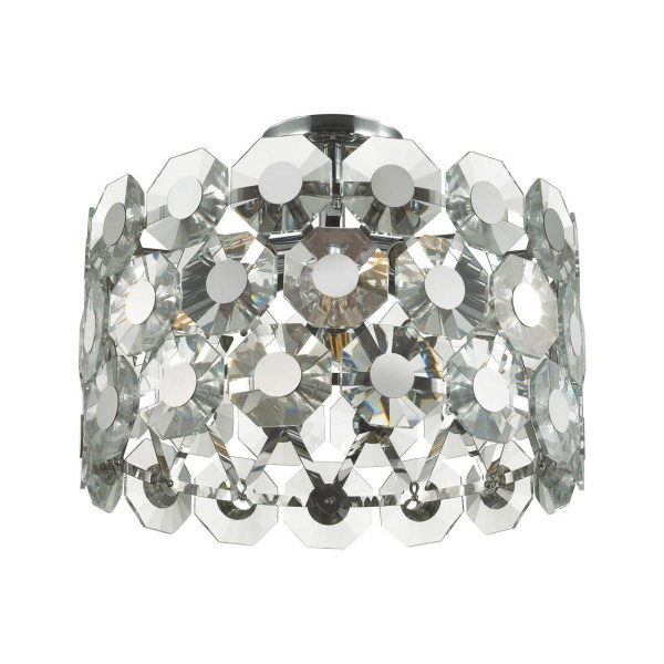 Odeon Light 4973/5C HALL ODL22 373 хром/хрусталь Люстра потолочная E14 5*40W TOKATA