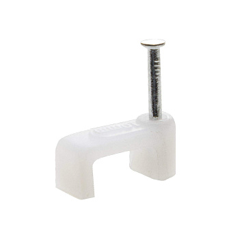 Tech-Krep Скоба для кабеля плоская Б10 мм (50 шт) - пакет 103660