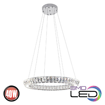 Horoz Electric 019-025-0040 40W 4000K 180-260V ХРУСТАЛЬ Светодиодная люстра TORNADO-40 HRZ01000706