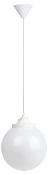 ЭРА НСБ 02-60-251 Светильник садово-парковый, шар опал подвес шнур D=250 mm