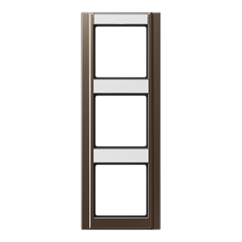 JUNG Рамка 3-кратная с полем для надписи мокка A583NAMO