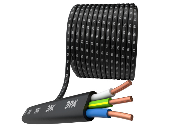 Кабель ВВГ-Пнг(А) -LS 3х2,5 ок(N,PE) -0,66 (50м) Эра