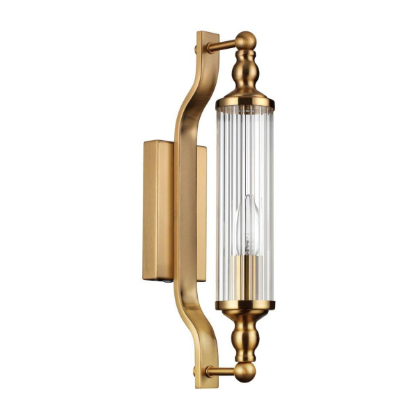 Odeon Light 4943/1W DROPS ODL22 553 бронзовый/прозрачный/стекло Настенный светильн. E14 1*40W IP44 TOLERO