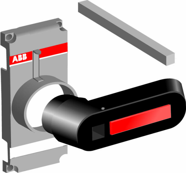 ABB OTV1000EK Ручка управления черная для прямой установки на рубильники OT1000..2500 1SCA106608R1001
