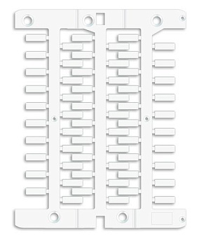 DKC Маркировка для провода, жесткая, для трубочек. 4х12мм. Белая NUT12