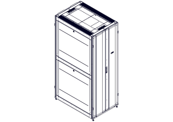 Systeme Electric Шкаф, серия Uniprom, 48U-800/1200, боковые панели 4шт, черный