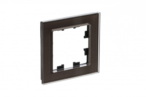 Systeme Electric AtlasDesign Nature Стекло мокко Рамка 1-ая
