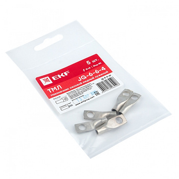 EKF PROxima Наконечник силовой медный луженый JG-6-6-4 (ТМЛ) (5шт)