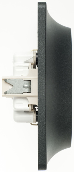 Купить Systeme Electric Glossa Антрацит Розетка 2-ая с/з, 16А (в сборе)
