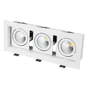 Arlight Светильник CL-KARDAN-S260x102-3x9W White (WH, 38 deg) (IP20 Металл, 3 года) 024139 Arlight Светильник CL-KARDAN-S260x102-3x9W White (WH, 38 deg) (IP20 Металл, 3 года) 024139
