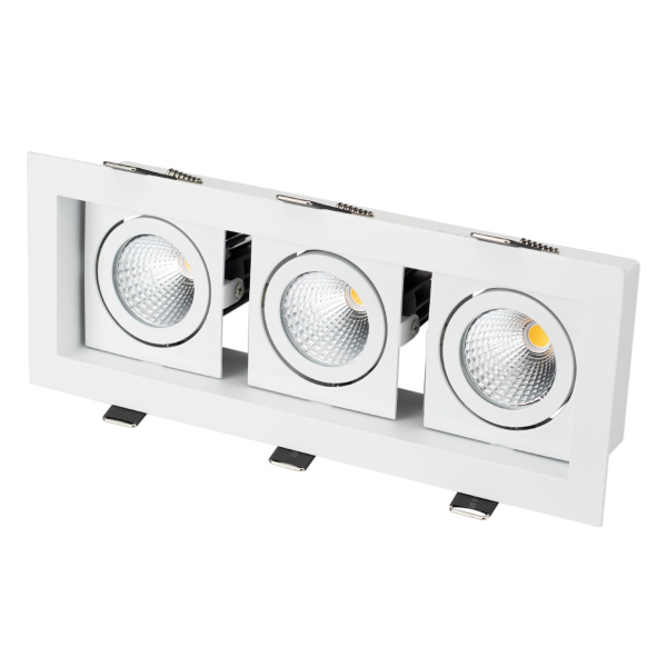 Arlight Светильник CL-KARDAN-S260x102-3x9W White (WH, 38 deg) (IP20 Металл, 3 года) 024139 Arlight Светильник CL-KARDAN-S260x102-3x9W White (WH, 38 deg) (IP20 Металл, 3 года) 024139