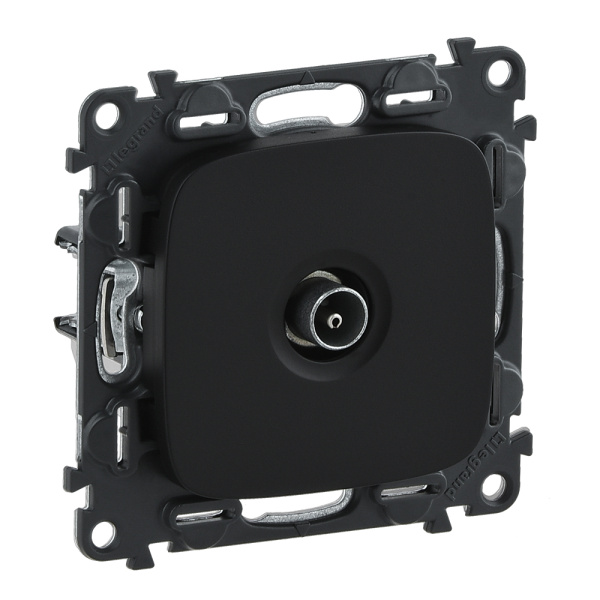 Legrand Valena ALLURE DIY Антрацит Розетка TV "звезда" 0-2400 Мгц 753971
