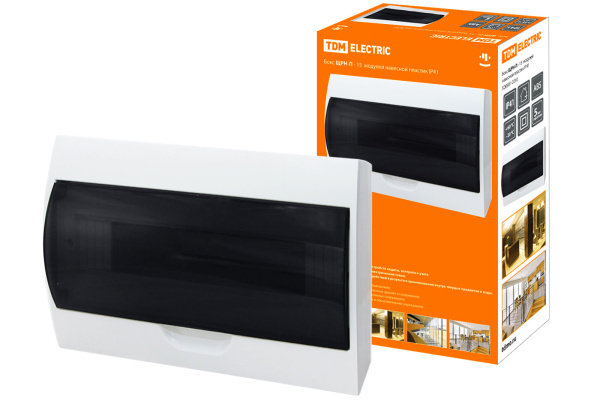 TDM Бокс ЩРН-П-15 модулей навесной пластик IP41 SQ0901-0010