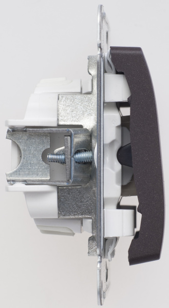 Купить Systeme Electric Glossa Шоколад Переключатель 1-клавишный, сх.6, 10АХ