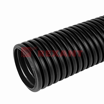 Труба автомобильная гофрированная 9,8 мм ПП 50 м НЕРАЗРЕЗНАЯ Rexant 15-1052