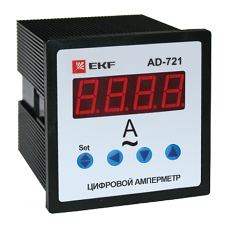 EKF PROxima Амперметр AD-721 цифровой на панель (72х72) однофазный