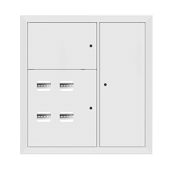 EKF Basic Щит этажный 4 кв. RAL9003 со съемной рамой (1000х950х160)