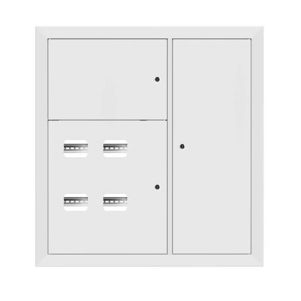 EKF Basic Щит этажный 4 кв. RAL9003 со съемной рамой (1000х950х160)