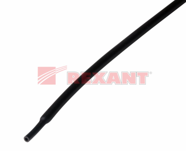 Купить 2.0 / 1.0 мм 1м термоусадка черная Rexant 20-2006