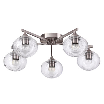 Lumion 4457/5C LN20 159 никель Люстра потолочная E27 5*60W 220V COOPER