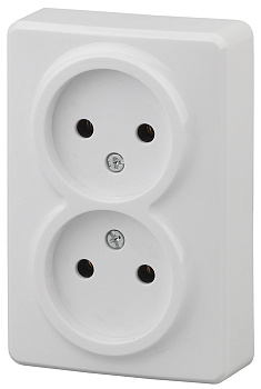 ЭРА 11-2202-01 Эксперт Белый Розетка 2-ая б/з ОУ