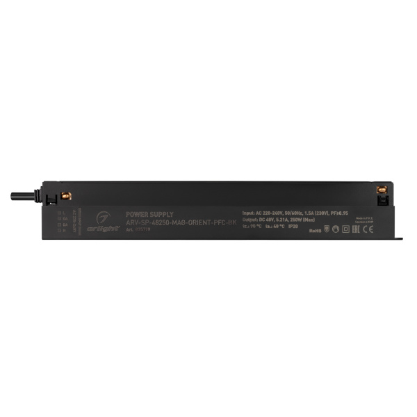 Купить Arlight Блок питания ARV-SP-48250-MAG-ORIENT-PFC-BK (48V, 5.21A, 250W) (IP20 Пластик, 5 лет) 035779