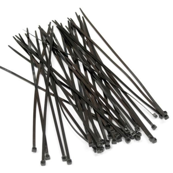 Hyperline GT-150IBC Стяжка нейлоновая неоткрывающаяся, безгалогенная (halogen free), 150x3.6 мм, полиамид 6.6, -40°C - +85°C, черная (100 шт) 24260