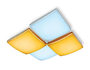 Ambrella Потолочный светодиодный светильник с пультом FP2324 WH 128W 480*480*90 (ПДУ РАДИО 2.4) FP2324 WH 128W D480*480