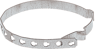 EZETEK Держатель проводника круглого 8 мм для водосточных труб 80-120 мм, оцинк. 91061