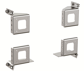 DKC Кронштейн для установки 19" вертикальных монтажных профилей в напольный 19" IT-корпус ДКС серии CQE шириной 800мм, 4 шт