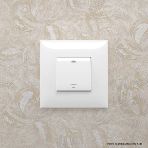 Купить DKC Выключатель одноклавишный в стену, "Avanti", "Белое облако"