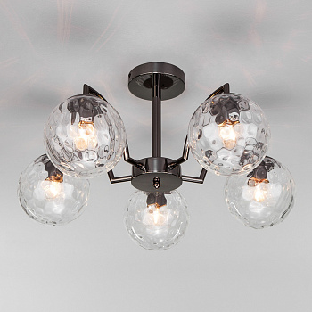 Eurosvet 30178/5 Светильник потолочный черный жемчуг a056069