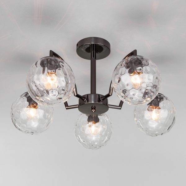 Eurosvet 30178/5 Светильник потолочный черный жемчуг a056069