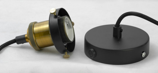 Купить Lussole LOFT Металл Черный / бронзовый Стекло Подвес E27 60W LSP-9607