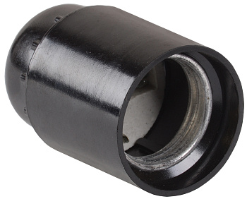 IEK Пкб27-04-К01 Патрон подвесной карболитовый, Е27, черный (50 шт)