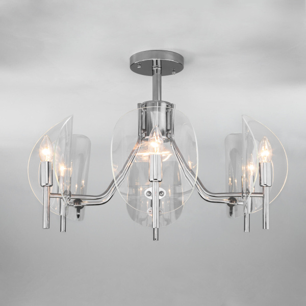 Купить Eurosvet Классическая люстра с плафонами 60135/6 хром a058090