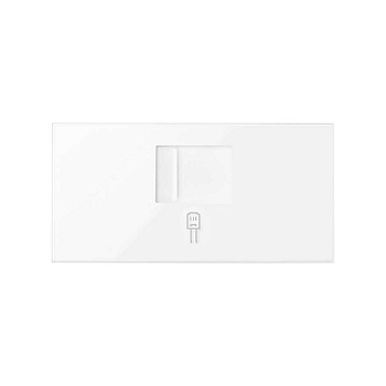 Simon 100 Белый глянец Накладка розетки RJ45 10000005-130