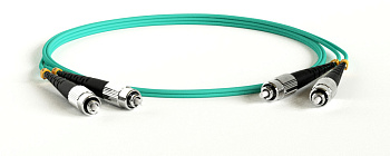 Hyperline FC-D2-503-FC/PR-FC/PR-H-5M-LSZH-AQ Патч-корд волоконно-оптический (шнур) MM 50/125(OM3), FC-FC, duplex, LSZH, 5 м 247650