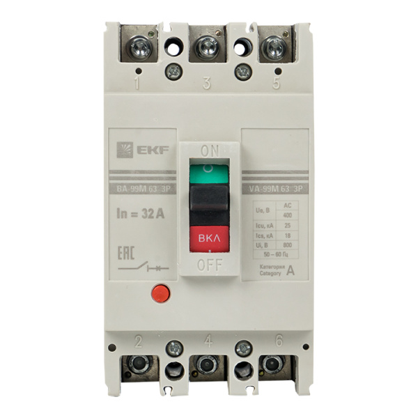 Купить EKF PROxima Автоматический выключатель ВА-99М 63/32А 3P 25кА